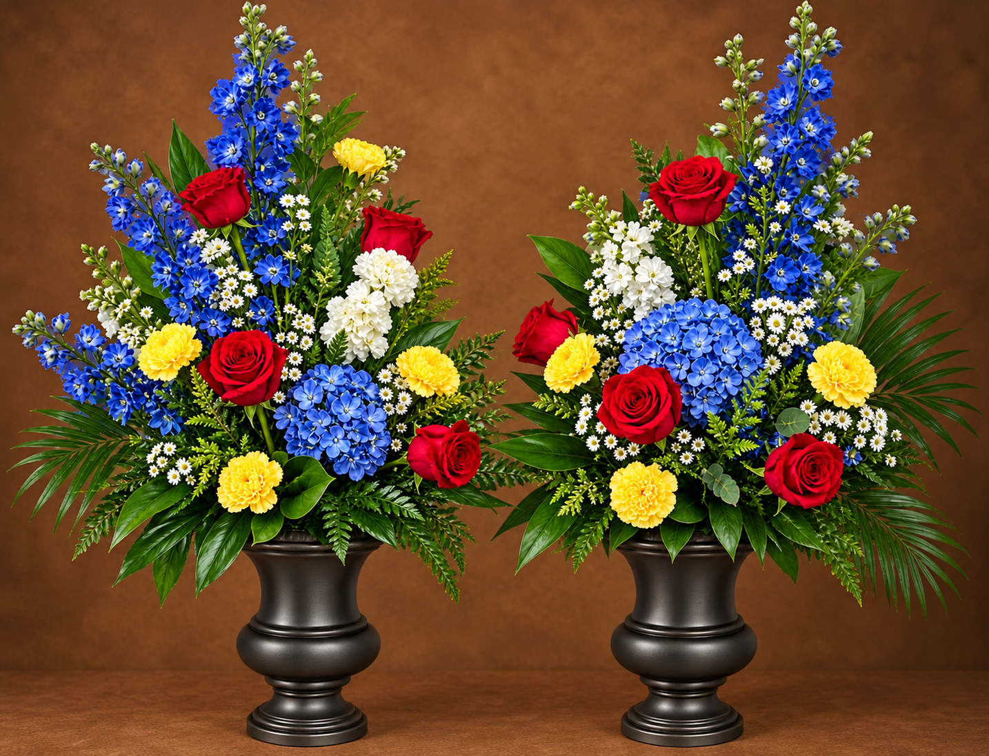 Patriotic Urns