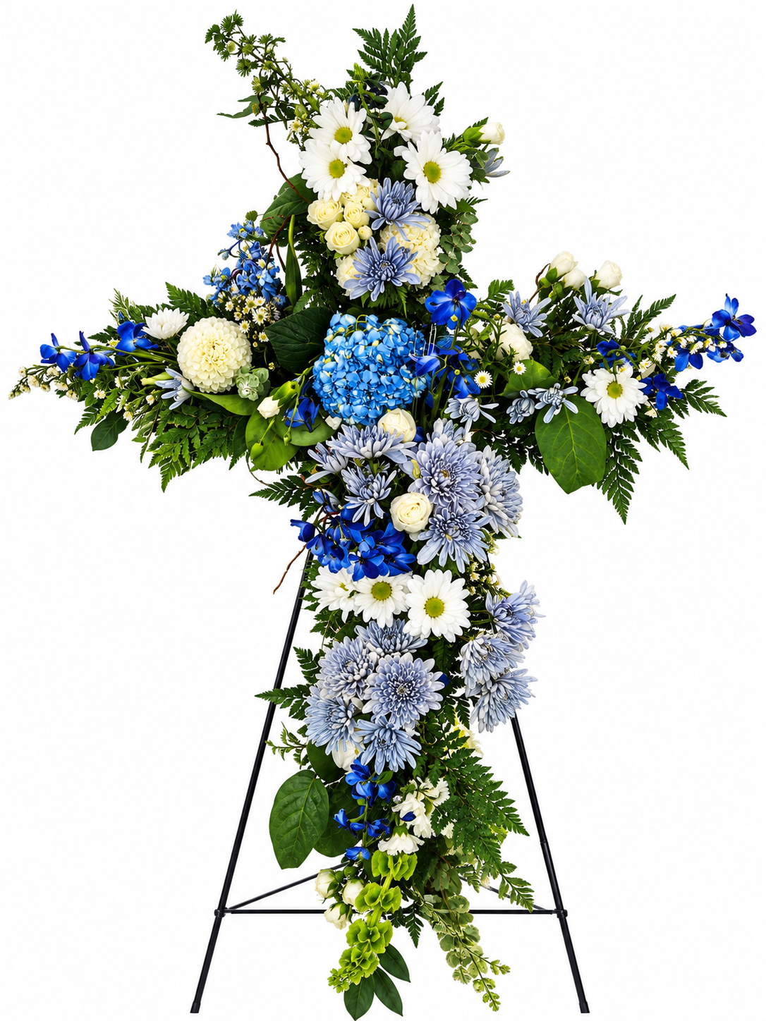 Blue Cross Standing Spray